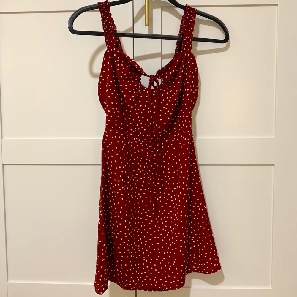 Polka Dot Princess Polly Red Dress! NWT